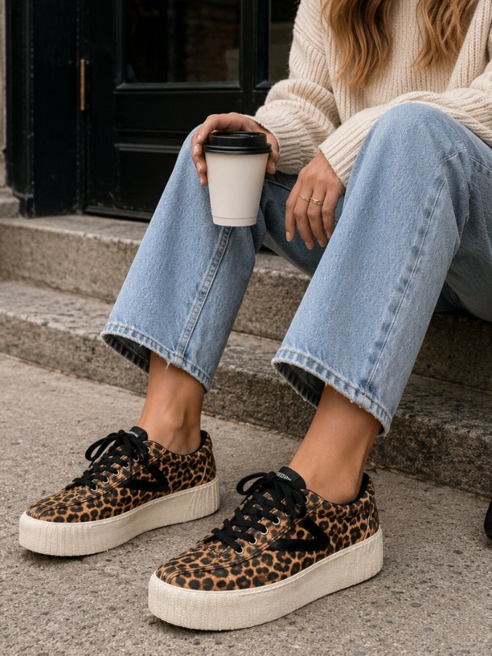 Tretorn Nylite Leopard-Printed Sneakers - Size 6.5